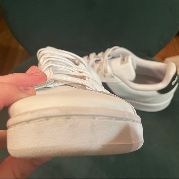 adidas Men's White and Black grand court sneakers - Picture 7 of 9